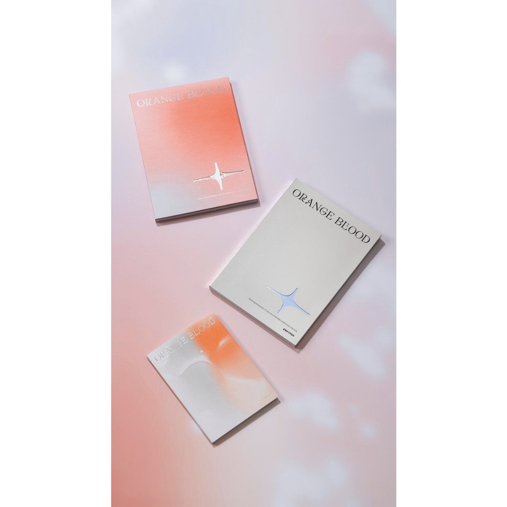 Album ENHYPEN ORANGE BLOOD 1 Set / Box Album Akrilik / Rak Album Akrilik