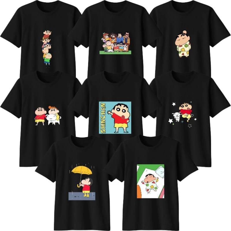 Kaos Anak Shinchan Hitam - Series Shinchan