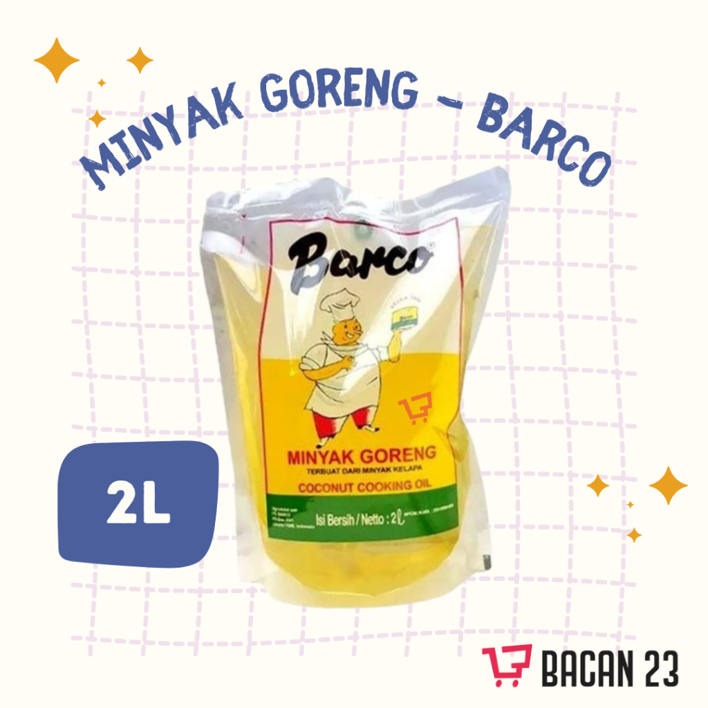 

Minyak Goreng Barco Refill (2 Liter) / Minyak Goreng Pouch / Bacan 23 - Bacan23