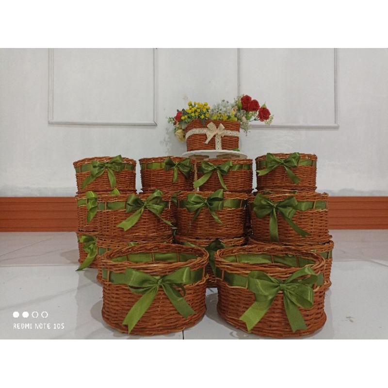 

bulat pita rotan / bulat pita rotan d 18cm / keranjang rotan