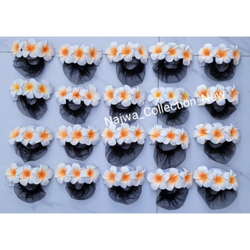 Harnet Bunga Kamboja // Jepit Harnet Rambut Bali // Harnet Bunga Jepun Adat Bali