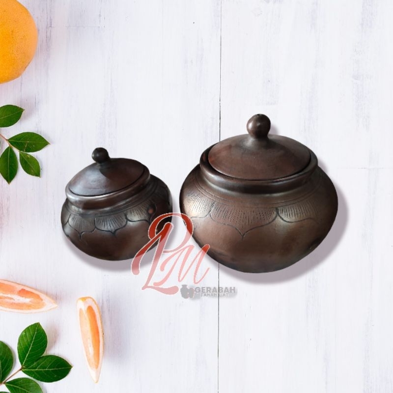 Tempat Dawet Gerabah Tanah Liat, Gentong gerabah tanah liat