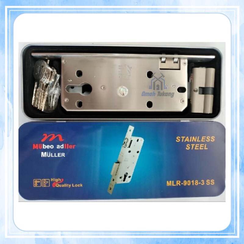 Body Pelor MULLER MLR 9018-3 SS / Kunci Pintu Kupu Tarung
