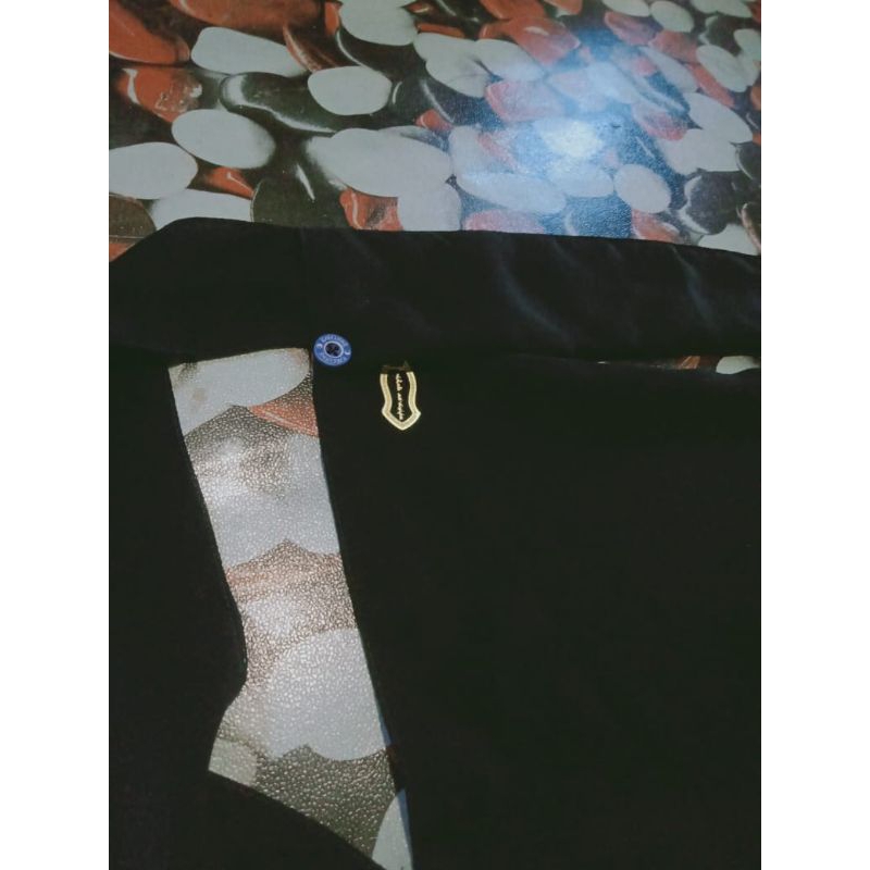 Niqab bandana poni kancing plat