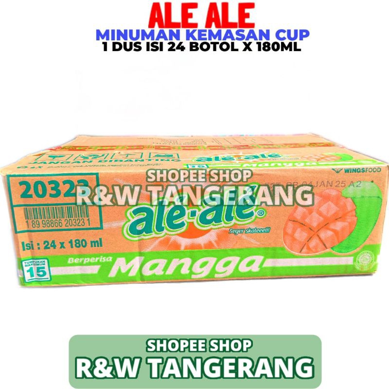 

Ale Ale Rasa Mangga 1 Dus Isi 24 Botol 180ml