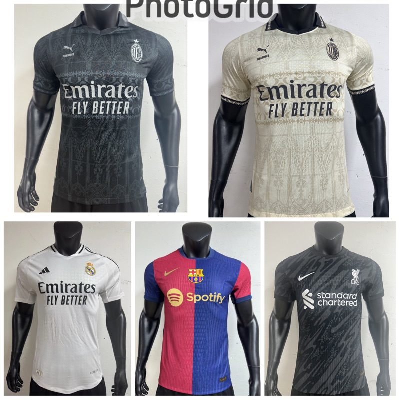 Jersey Kaos Baju Bola Madrid Milan Barca Liverpol Home Away 3rd Third Training Lagihan Prematch Pre 