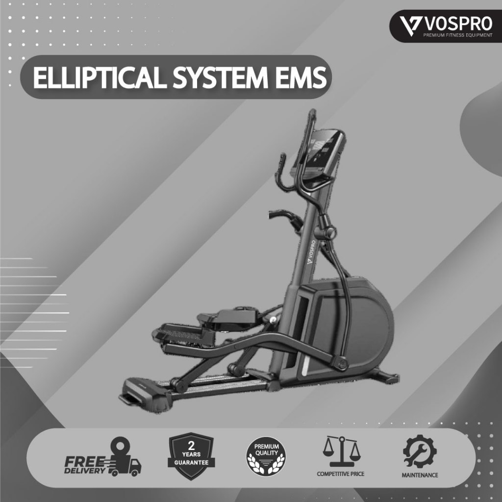 VOSPRO Elliptical Bike System EMS - Alat Olahraga Fitness Sepeda Elektrik