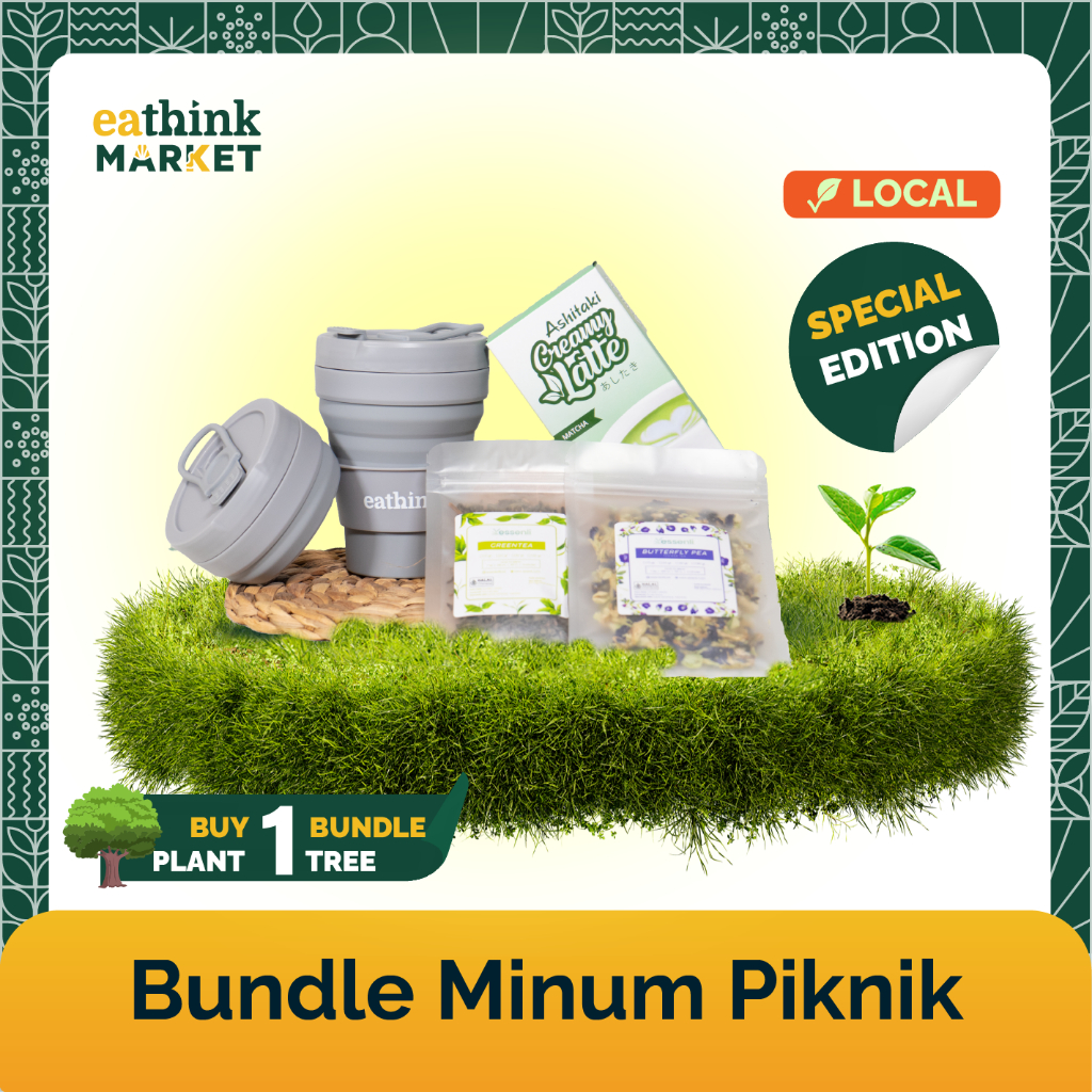 

Picnic Bundle Piknik Botol Minum Teh Kopi Latte Eco-Friendly Hampers - Eathink Market