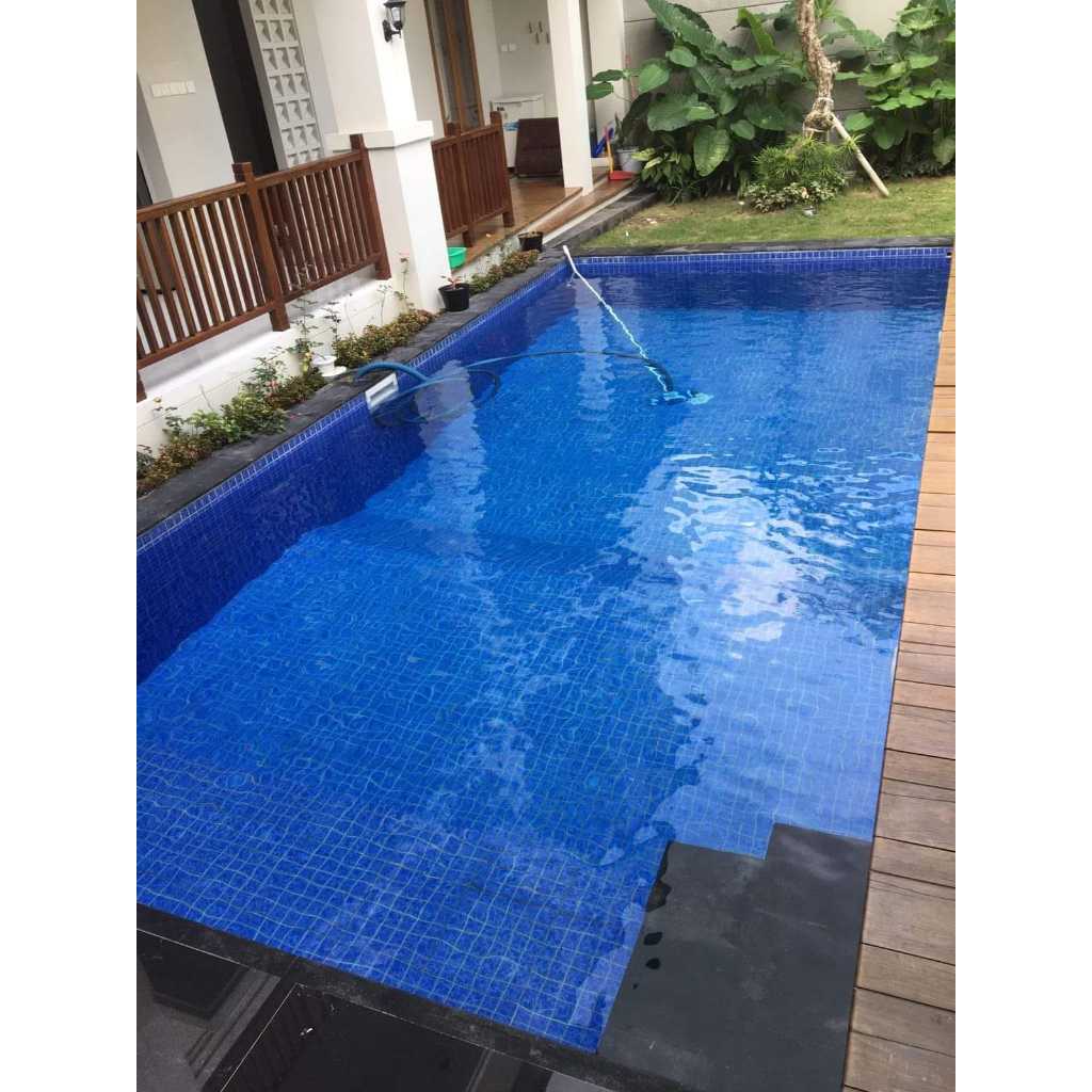 Keramik Roman 30 x 30 cm Motif Mosaic PWA 33716 | Keramik Kolam Renang Grade A