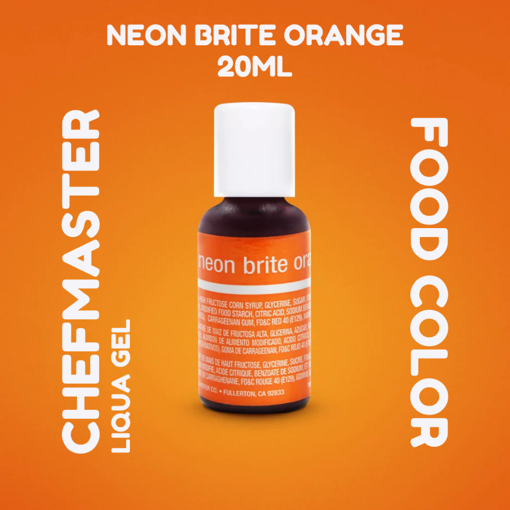 

Chefmaster Liqua Gel - Neon Orange 20gr / Pewarna Makanan Kue