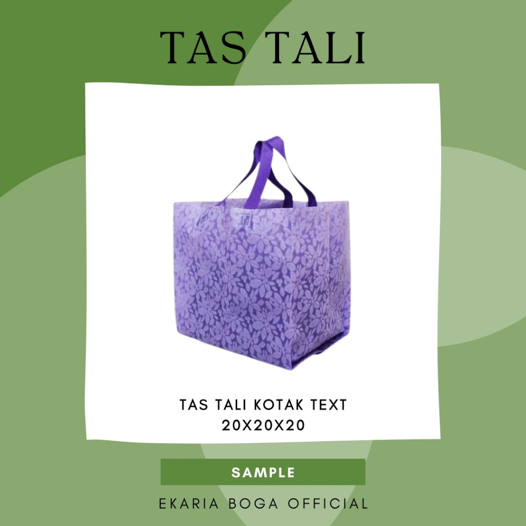 

TAS | TAS TANGAN | SOUVENIR | HSH BOX TEKSTUR | TAS TALI KOTAK TEXT 20