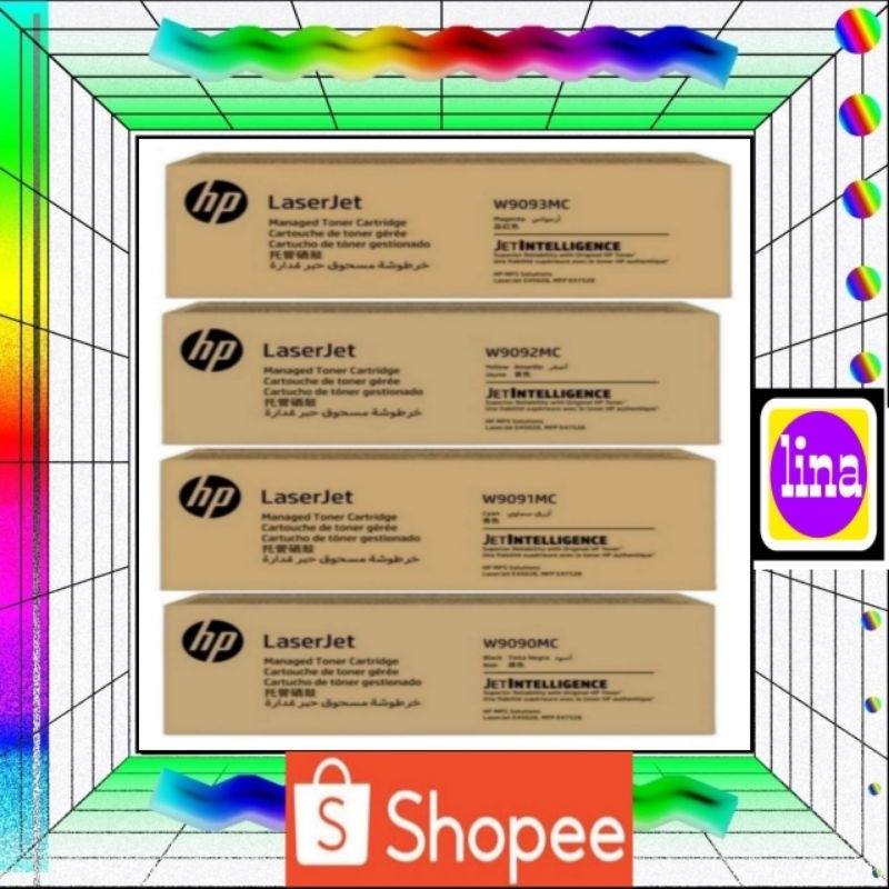 TONER HP W9090MC Black W9091MC Cyan W9092MC Yellow W9093MC Magenta ORI