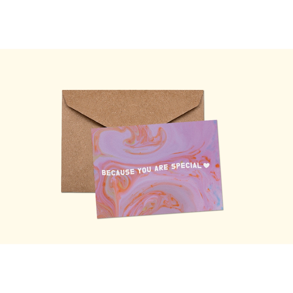 

Because You are Special Kartu Ucapan / Greeting Card / Postcard
