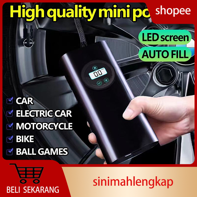 Car Air Pump Ban Motor Pompa Portabel Pompa Ban Electric Mobil Inflator Pompa Ban Kompresor Inflator