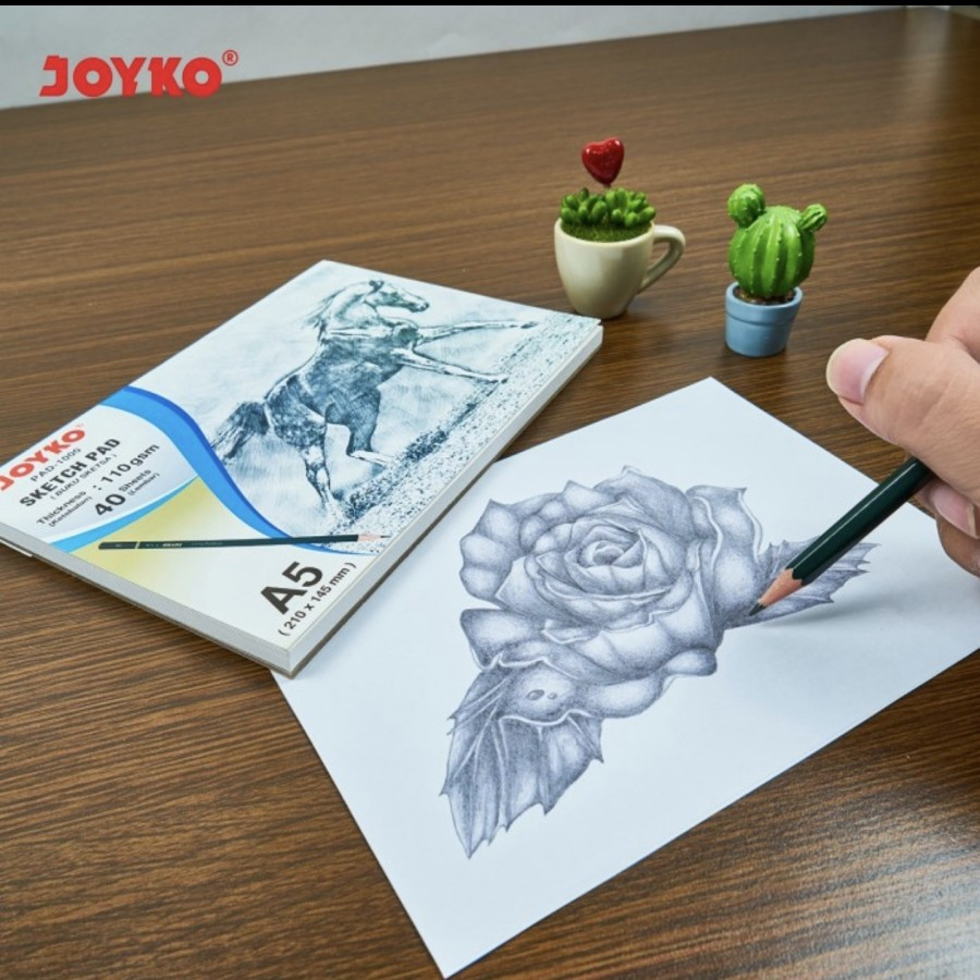 

JOYKO Buku sketsa / buku gambar A5 sketch book -buku lukis PAD 1000