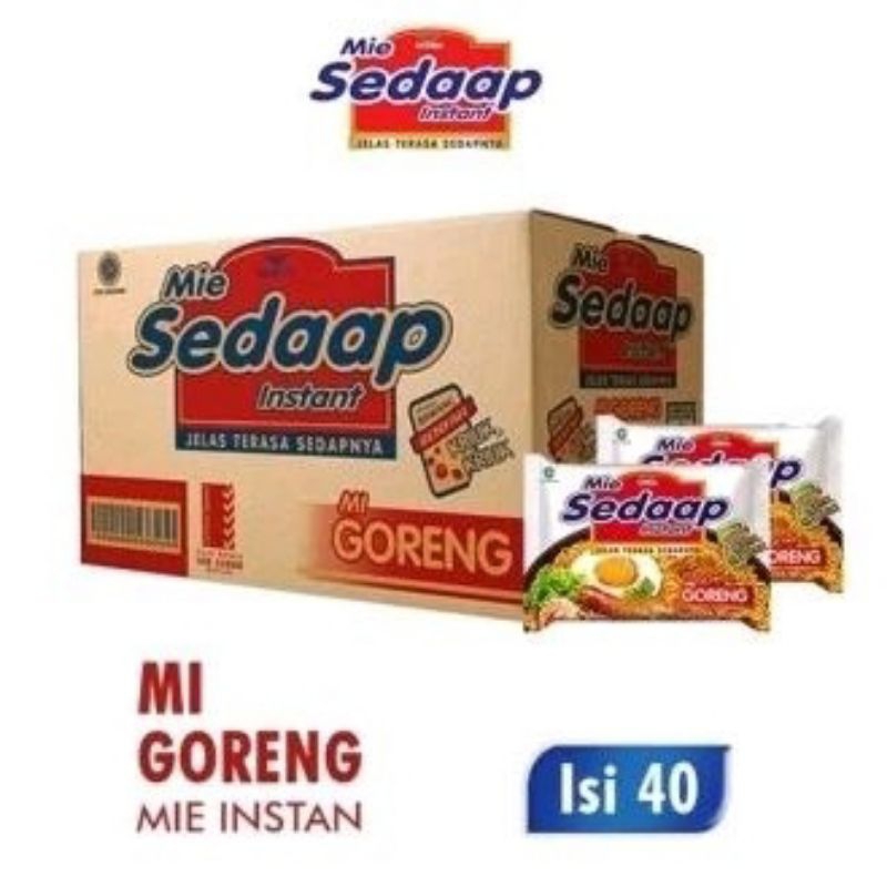 

MIE INSTANT SEDAP GORENG 1 DUS ISI 40 PCS