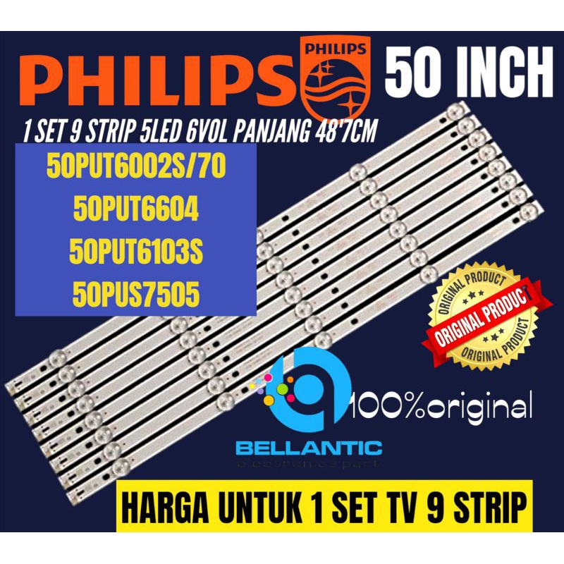 BACKLIGHT TV LCD LED PHILIPS 50 INCH 50 PUT,6002S/70- 50PUT6604S-50PUT6103S-50PUS7505 BACKLIGHT TV P