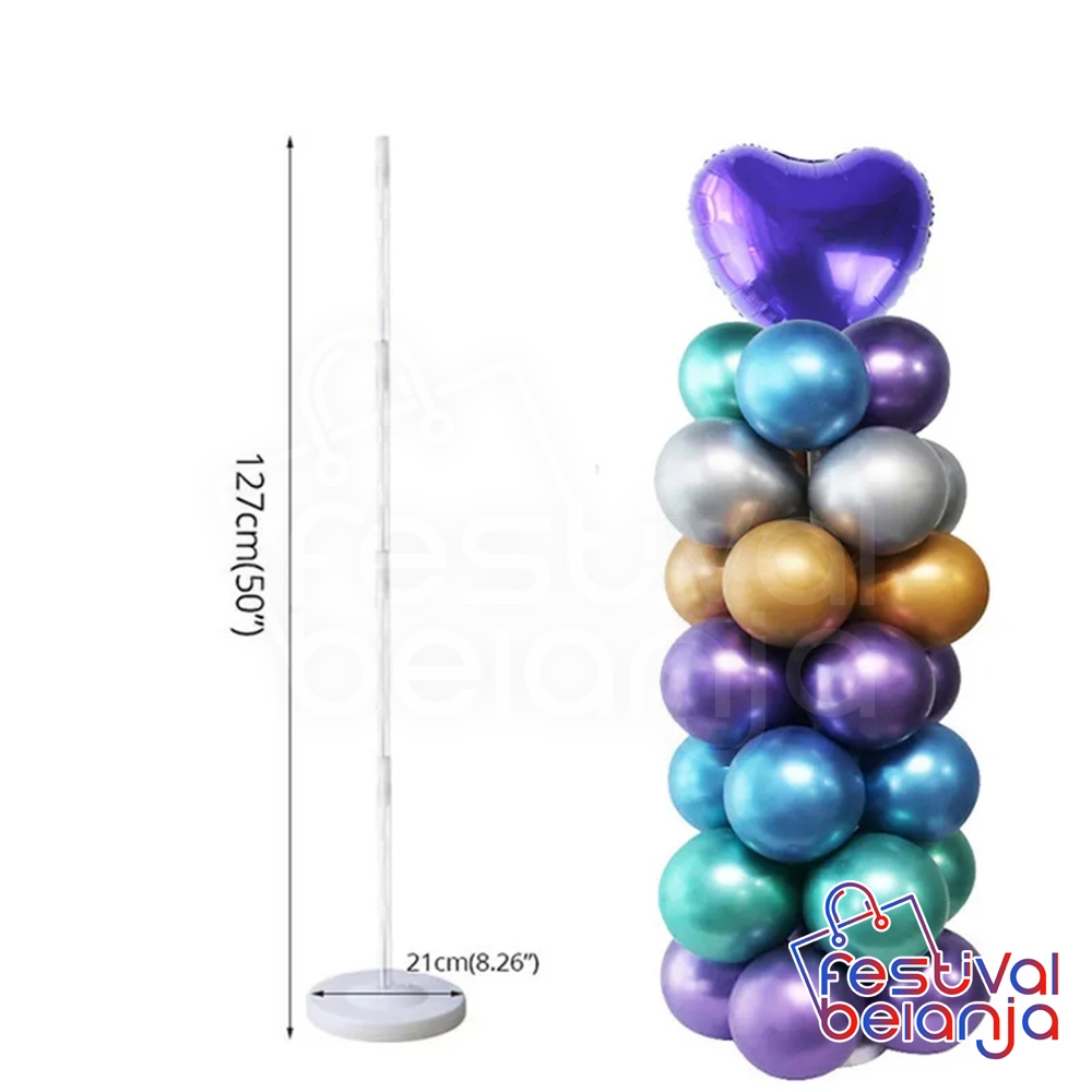 Standing tiang 90cm / Standing tiang + tatakan balon dekorasi / Tiang balon