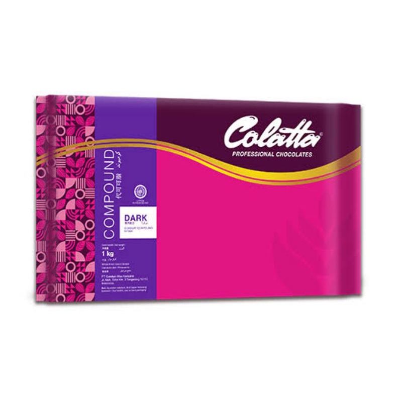 

Colatta Dark Chocolates Compound 1kg / Dark Cokelat 1kg/ Colatta Compound 1kg