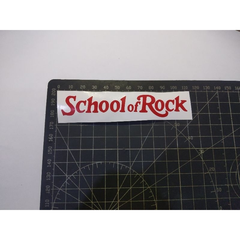 

cutting stiker school of rock