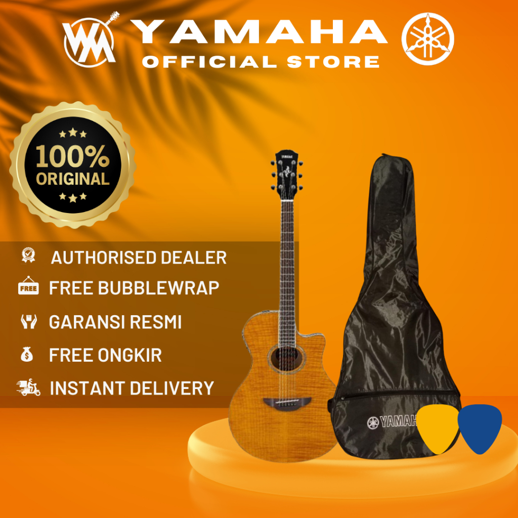 Yamaha APX600FM AMB APX600 FM AMB APX 600FM + SOFTCASE & 2 PICK