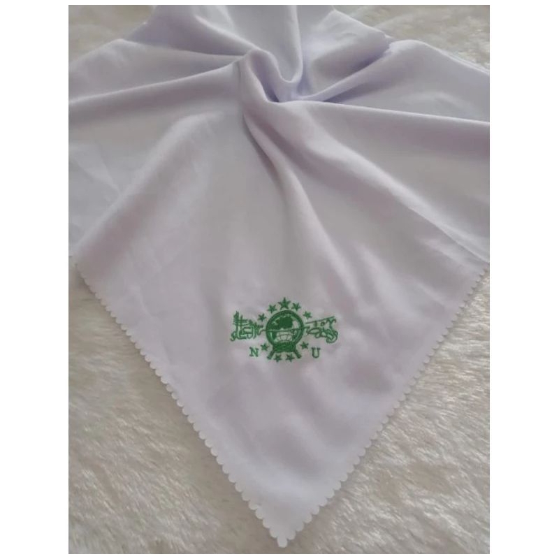 HIjab segiempat voal MUSLIMAT NU BORDIR // Muslimat bordir