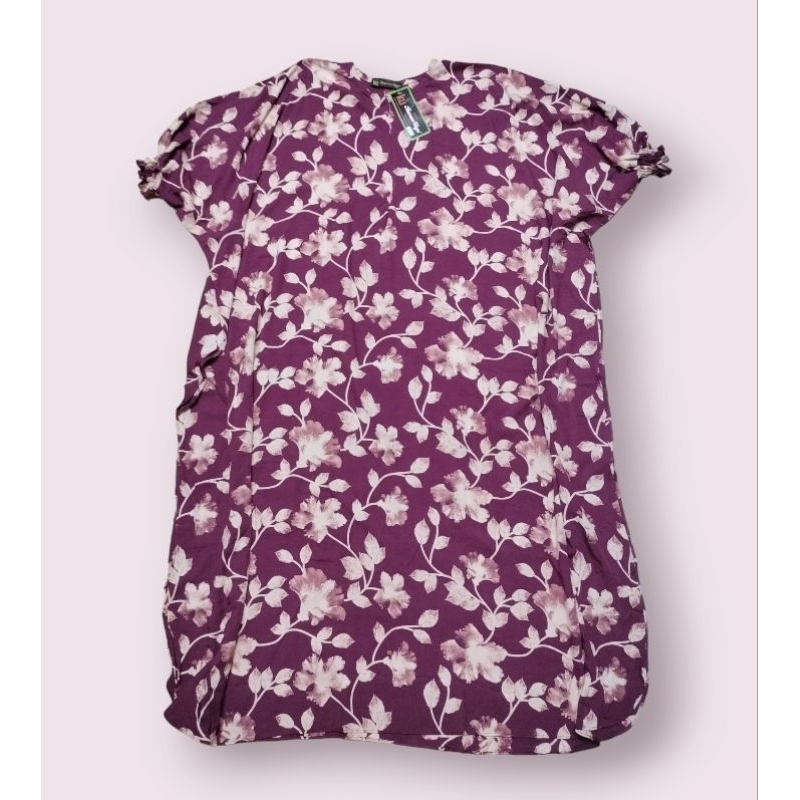 KAFTAN KENCANA UNGU LABEL HITAM