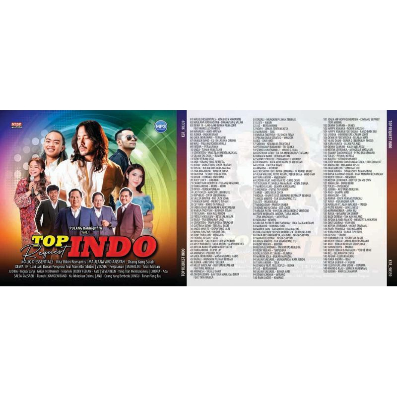 Kaset Audio Lagu Mp3 " Lagu Pop Indo Gado Gado / Top Indo  "