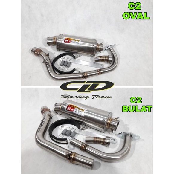 REKOMENDASI Knalpot Original CLD Type C2 Bulat C2 Oval Beat Karbu Beat Fi Scoopy Vario 11