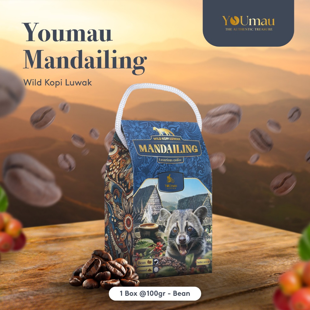 

YOUmau Kopi Luwak Mandailing Tali (BEAN)