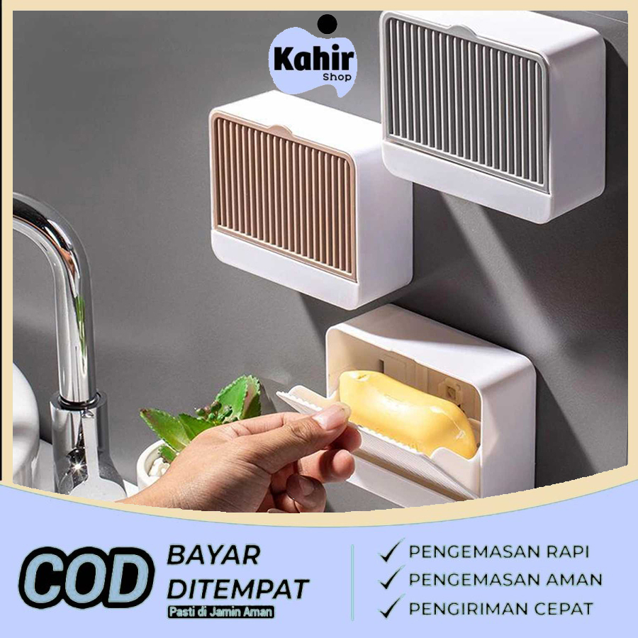 Tempat Sabun Batang Tempel Dinding / Rak Kamar Mandi Tempat Sabun Tempel