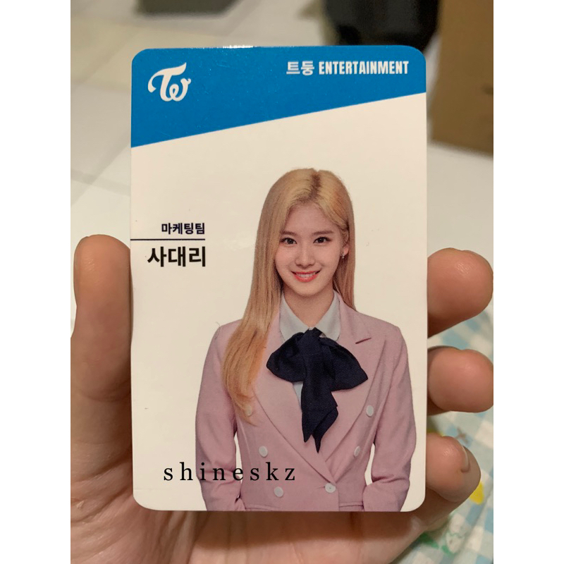 Photocard Id Card Official Sana Twice