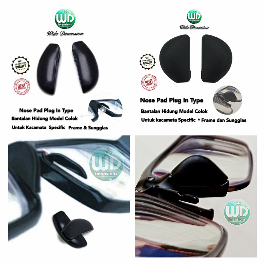 Nosepad Kacamata Silicone Plug in Bantalan Hidung Nose Pad Colok New Balance Adidas Nike ART Q3T2