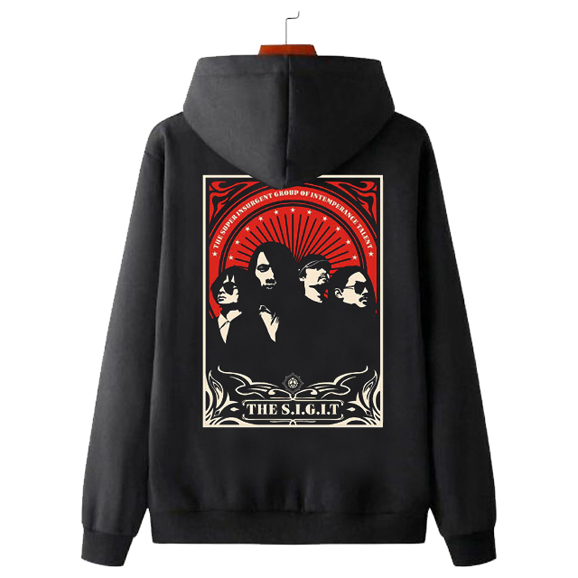 Hoodie The Sigit Hoodie Bahan Cotton Fleece | Jumper & Zipper Ready Stock