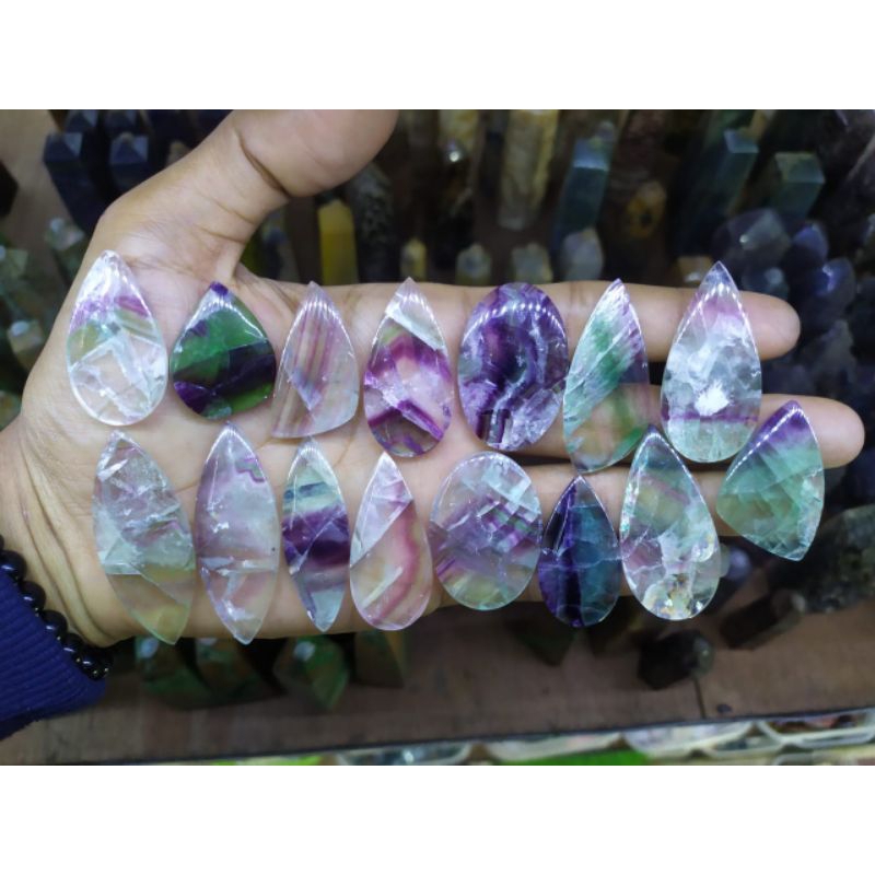 flourite cabochon