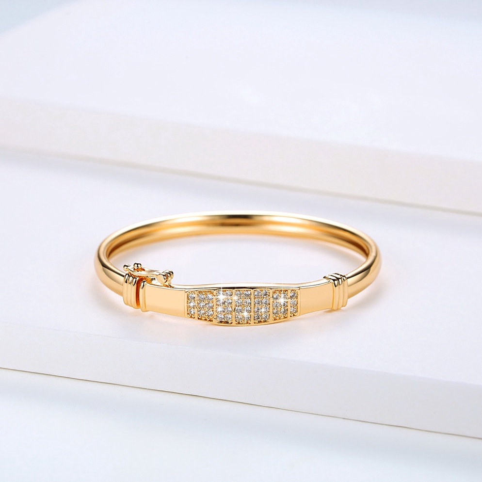 BEST PRODUCT Y73 Gelang Wanita Berlian Berlapis Wanita Korea Fashion Gelang Wanita Titanium Anti Kar