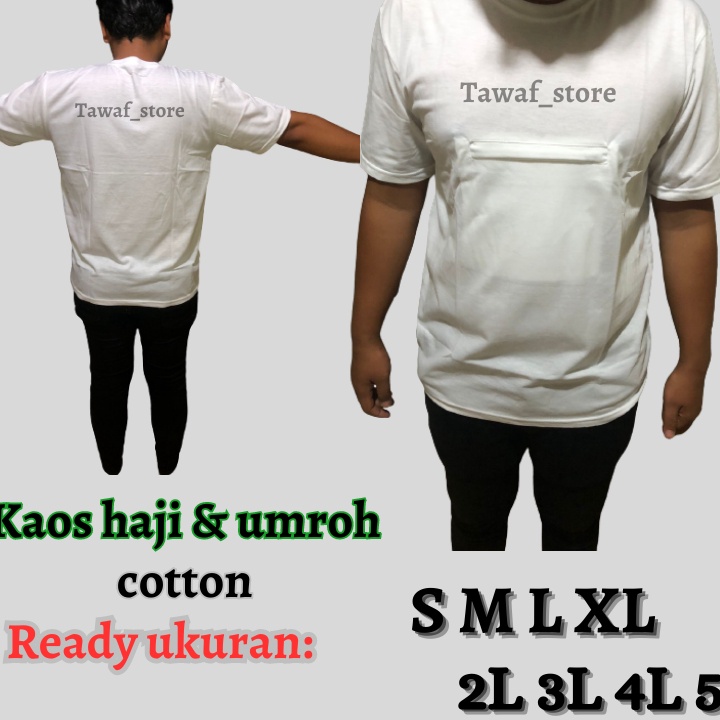 Terlaku kaos haji dan umroh pria  kaos haji kantong depan pria jumbo  kaos oblong haji kantong  kaos