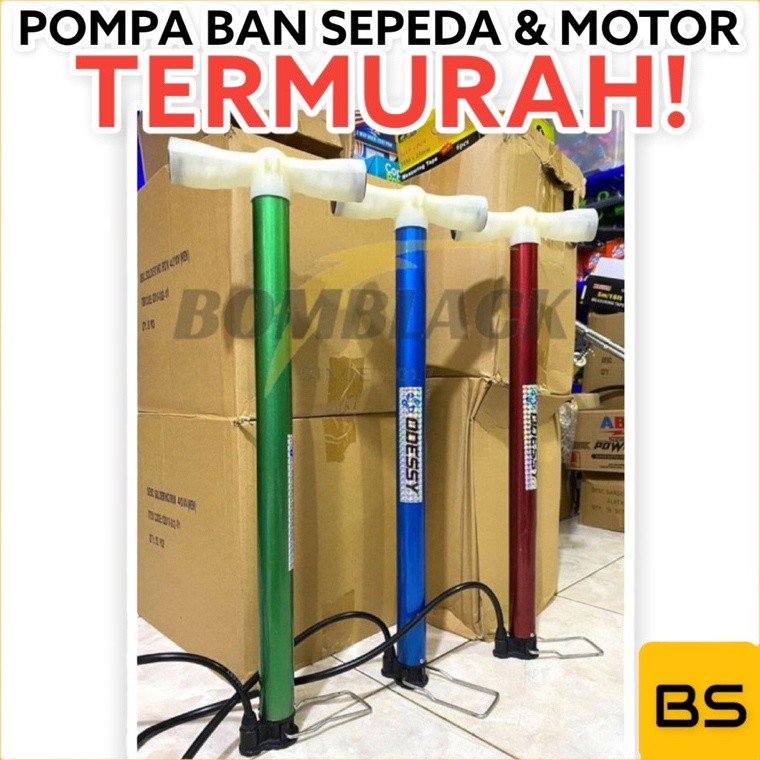 Belanja hemat POMPA SEPEDA MOTOR SEPEDA FIXIE KOMPA BAN POMPA BAN ANGIN MANUAL PANJANG ATLANTIS WARN