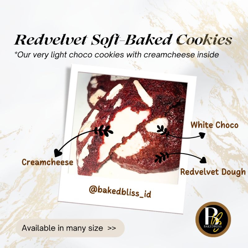 

Redvelvet Soft Baked Cookies