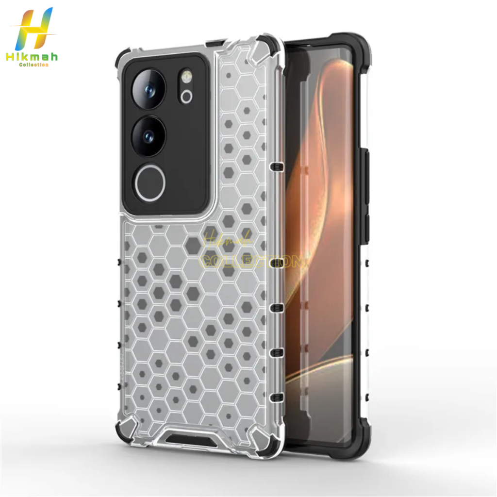 Vivo V29 V29 Pro 5G Hard Case Aesthetic Honeycomb Bening Transparan Shockproof