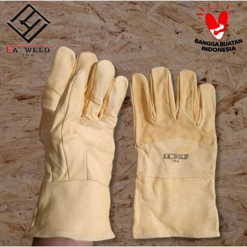 Tig Welding Glove//Sarung Tangan Las Argon. EA_Weld. kulit Lentur.