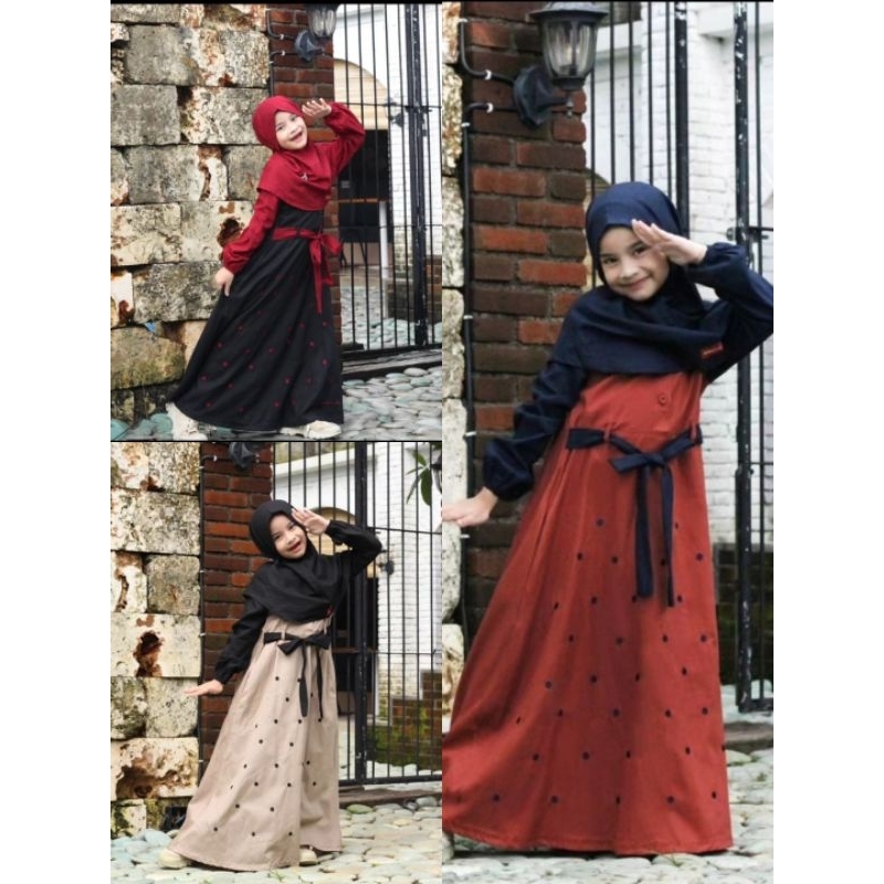 Gamis Anak Terbaru Dannis JKPM 1201 / Gamis Lebaran Dannis JKPL 1201