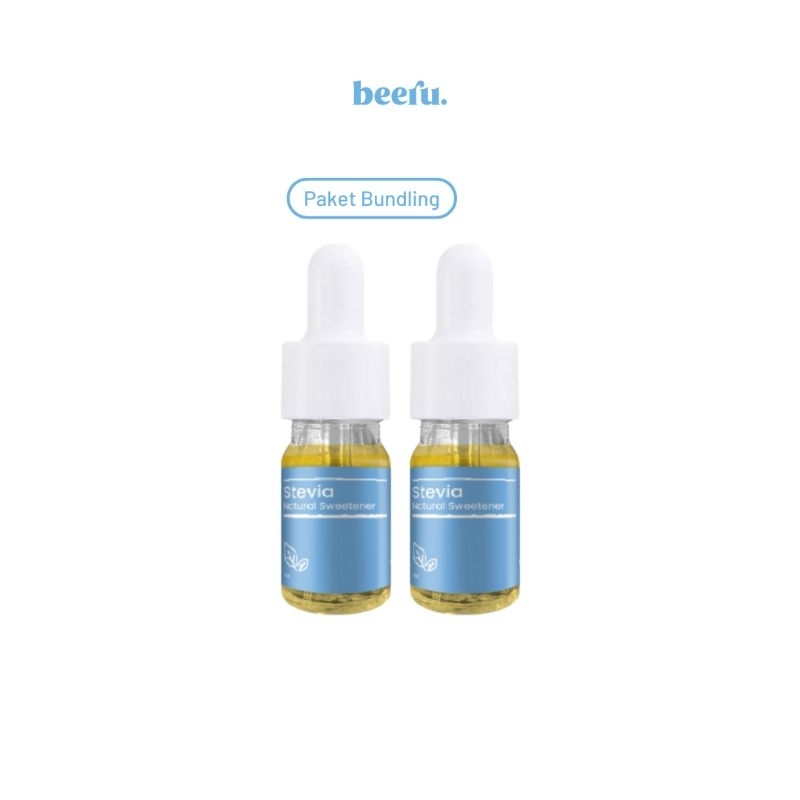 

Beeru Stevia Sweetener Pemanis Alami Paket Sikembar - 5ml isi 2 botol Gula Diet