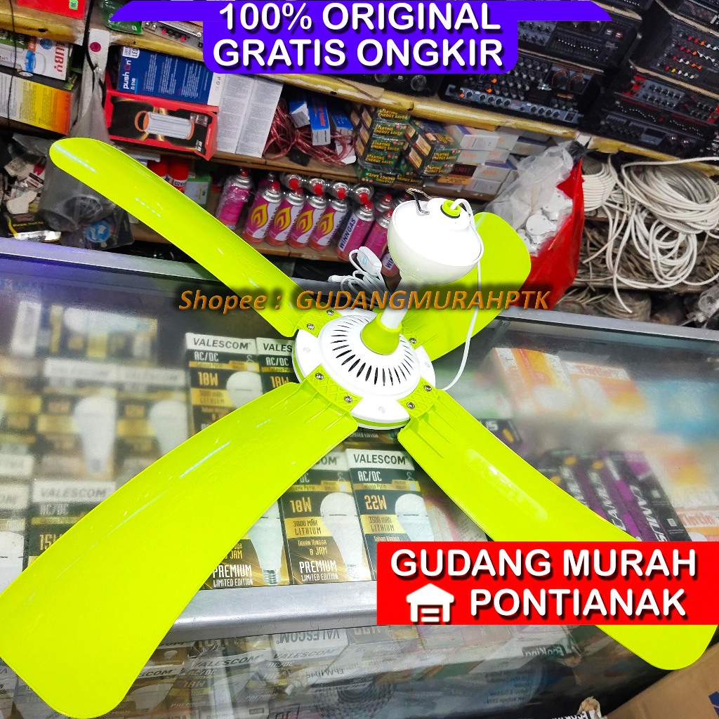 Helyfan JUMBO Besar Gede RUANG TAMU AULA luas Kipas angin gantung Ouyashi OY-1080 baling 4 Timezone