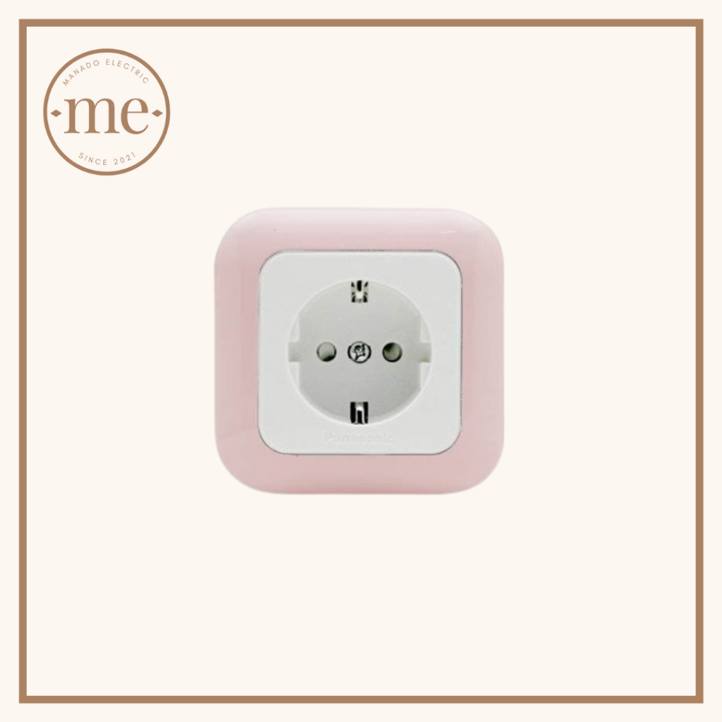 Saklar IB Stop Kontak Arde CP Panasonic Pastel Pink WEJP 1121TN
