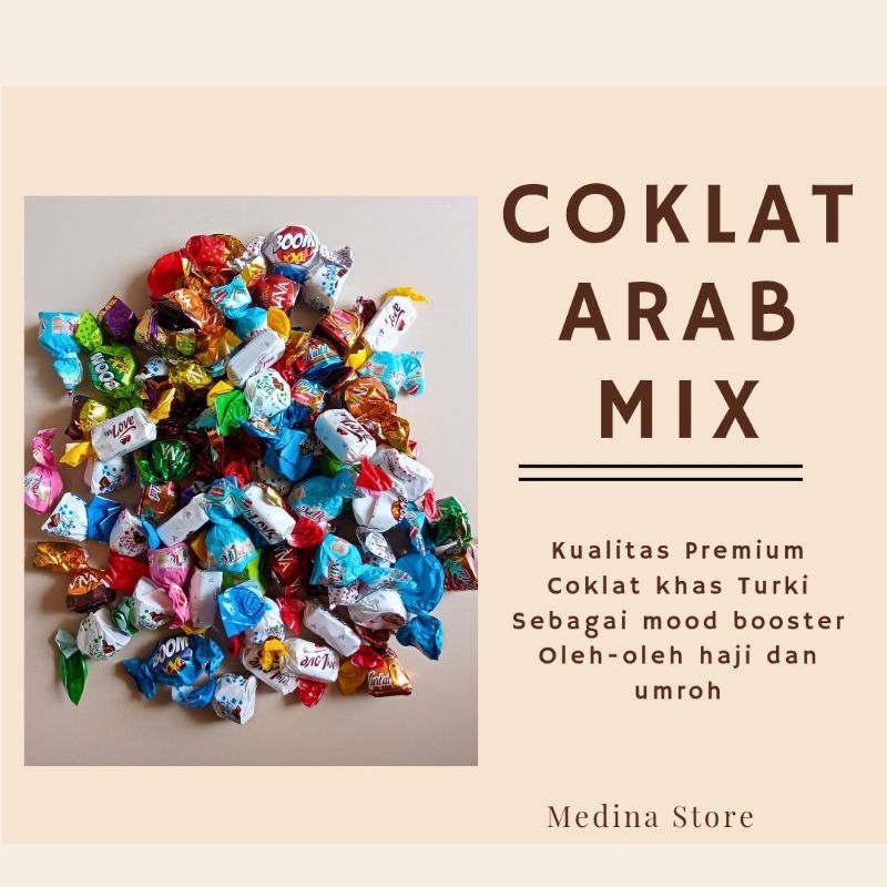 

Coklat arab mix 1kg coklat turki mix 1kg premium oleh oleh haji dan umroh