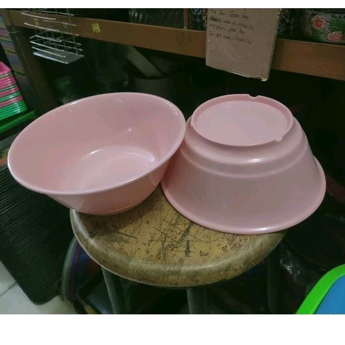 Mangkok melamin singa M5108S / mangkok melamin singa PINK 8" (pink)