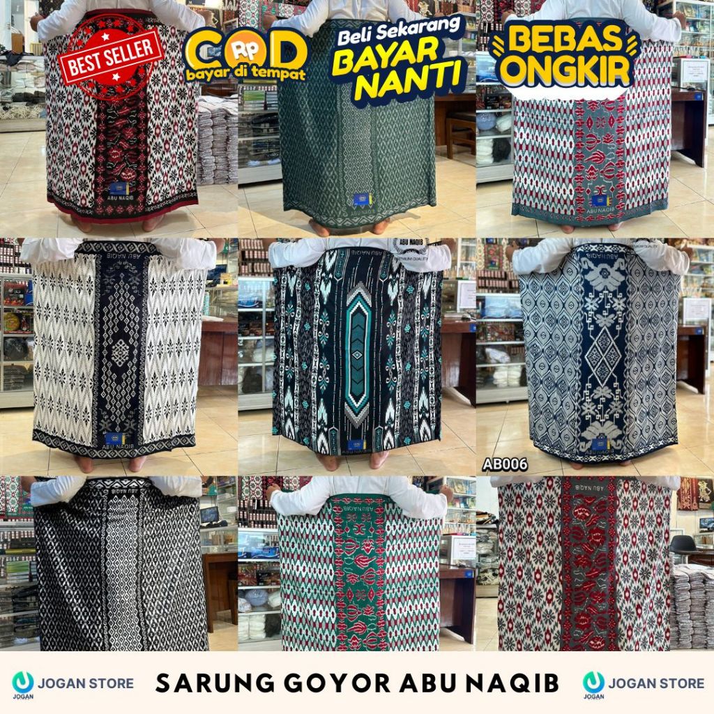 Sarung Pria Goyor ATBM Murah / Sarung Goyor Hijau / Sarung Goyor Hitam Botol / Sarung Goyor Pria Jum