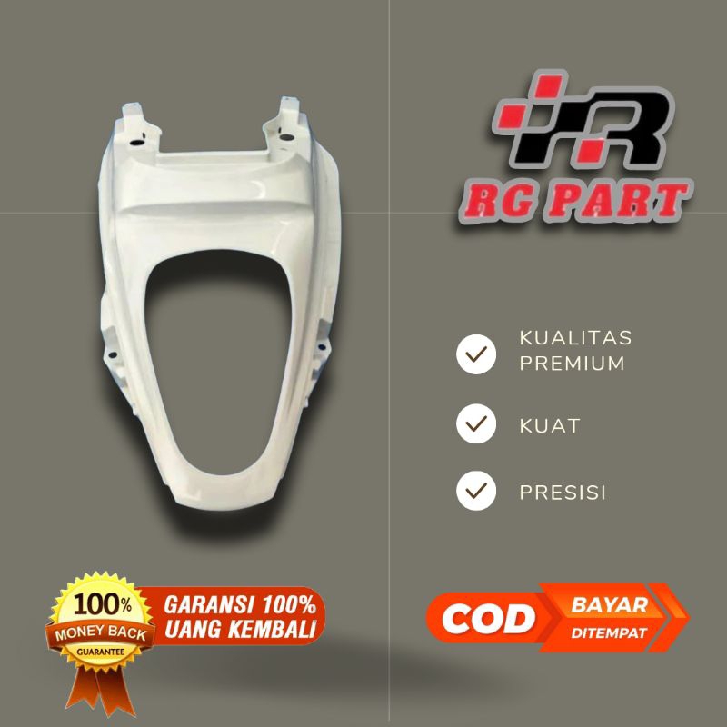 Cover body belakang / cover lampu stop scoopy karbu 2010 - 2013 putih