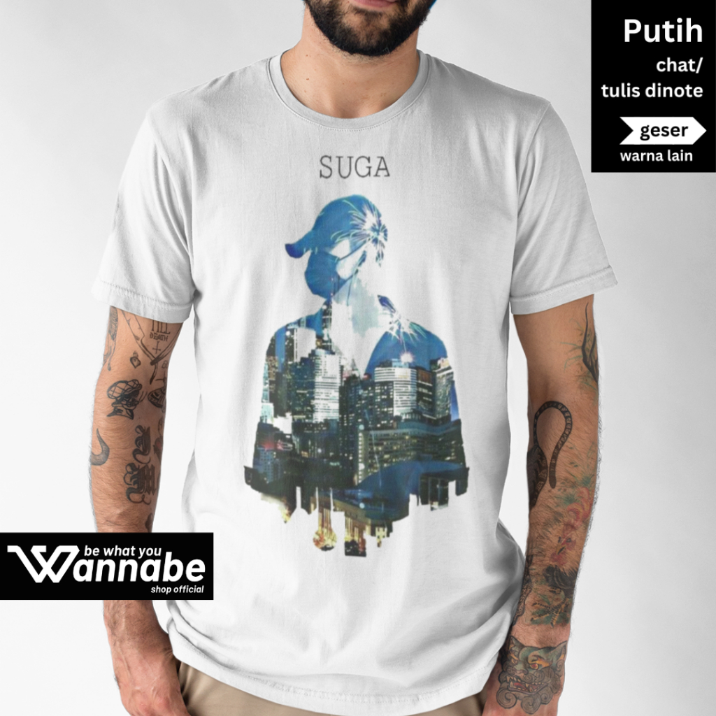 KAOS BAND BTS SUGA SIZE S - 7XL DEWASA JUMBO BIGSIZE BIG SIZE & KAOS ANAK KAOS PREMIUM